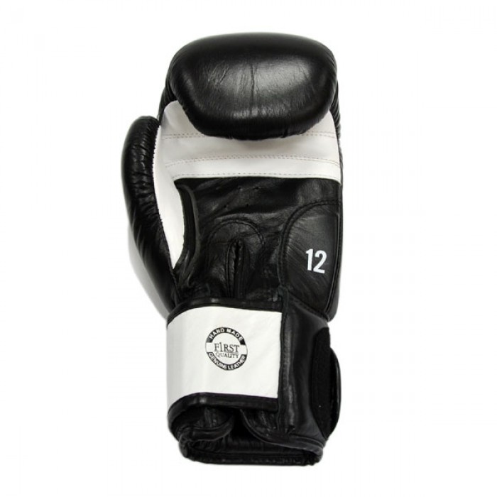 Боксерські рукавички THOR SPARRING (Leather) BLK / WH 10 oz.