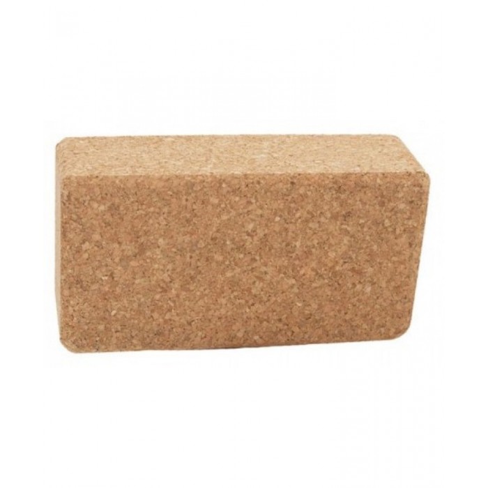 Блок для йоги (цегла) корковий LiveUp LS3234