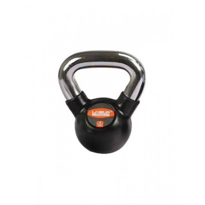 Гиря в резиновой оболочке 4 кг LiveUp LS2044-4