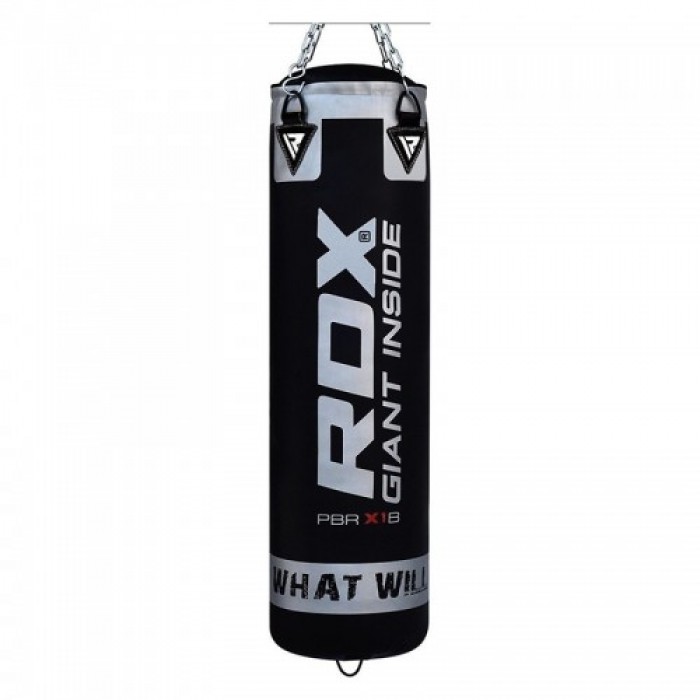 Боксерский мешок RDX Leather Black 1.4 м, 45-55 кг