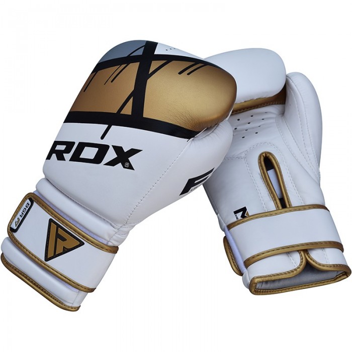 Боксерські рукавички RDX Rex Leather Gold 16 ун.