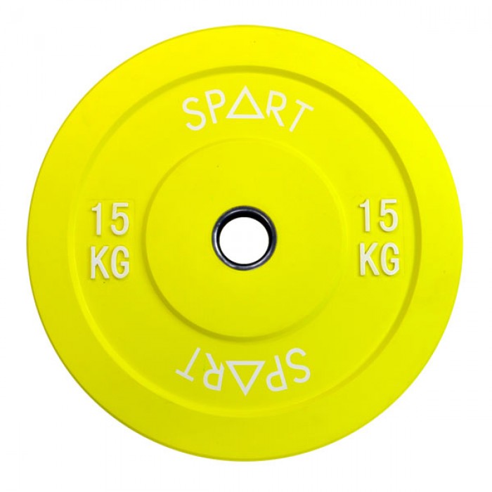 Бамперный блин 15 кг для штанги d - 50 мм SPART PL42-15