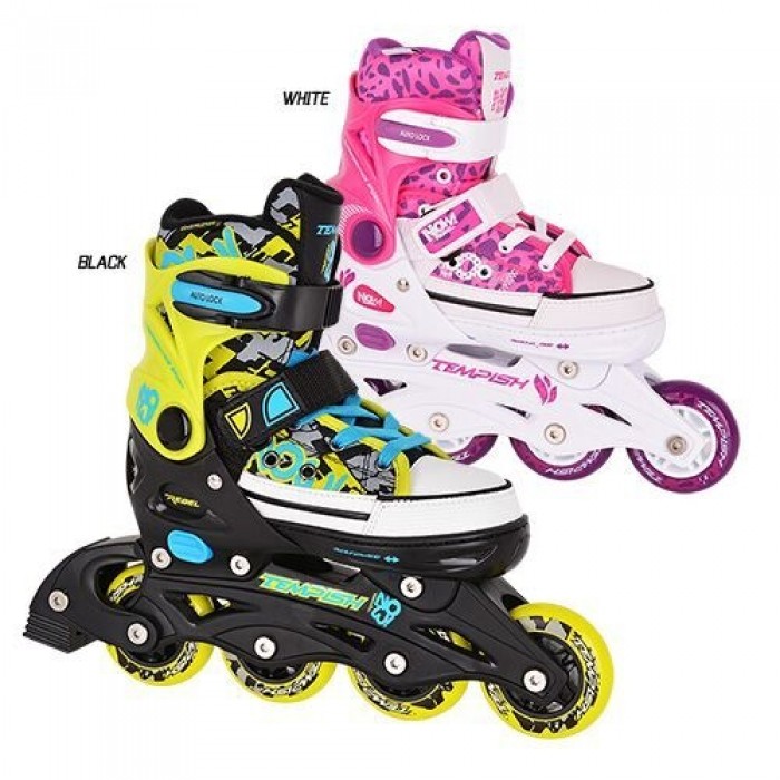 Роликовые коньки раздвижные Tempish REBEL NOW black 33-36