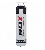 Боксерський мішок RDX Leather White 1.2м, 40-50 кг