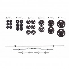 Набір Hop-Sport Strong штанга і гантелі 166 кг