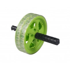 Ролик для преса / Гімнастичне колесо подвійний SportVida SV-HK0021