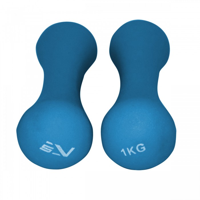 Гантели для фитнеса виниловые SportVida 2 x 1 кг SV-HK0029