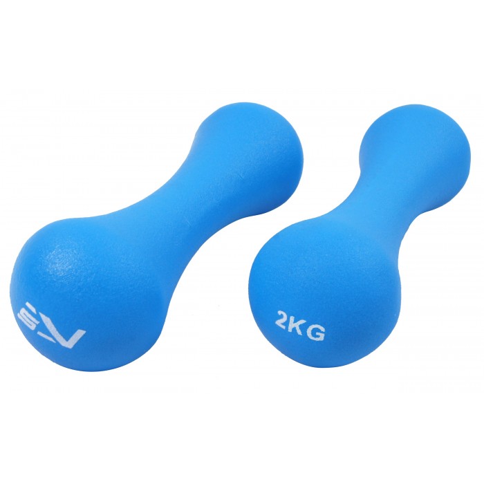Гантели для фитнеса виниловые SportVida 2 x 2 кг SV-HK0031
