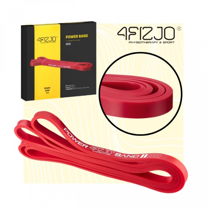 Резинка для подтягивания и спорта 4FIZJO Power Band 13 мм 6-10 кг Red (P-5907222931059)