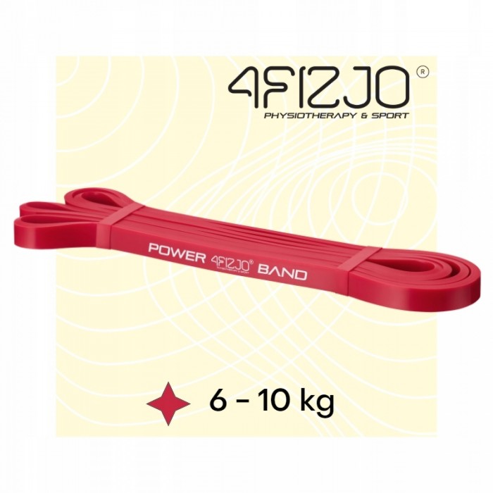 Резинка для подтягивания и спорта 4FIZJO Power Band 13 мм 6-10 кг Red (P-5907222931059)