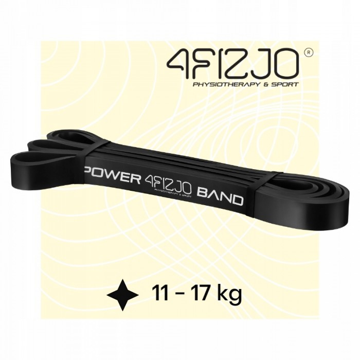 Резинка для підтягування та спорту 4FIZJO Power Band 22 мм 12-17 кг Black (P-5907222931066)