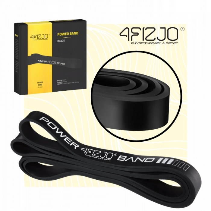 Резинка для підтягування та спорту 4FIZJO Power Band 22 мм 12-17 кг Black (P-5907222931066)