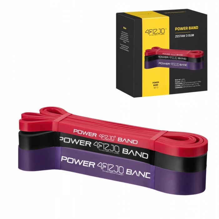Набор резинок для подтягивания и спорта 4FIZJO Power Band 6-26 кг 3 шт Mix (P-5907222931554)