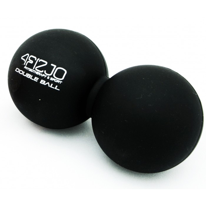 Масажний м'яч подвійний 4FIZJO Lacrosse Double Ball 6.5 x 13.5 см Black (P-5907222931226)