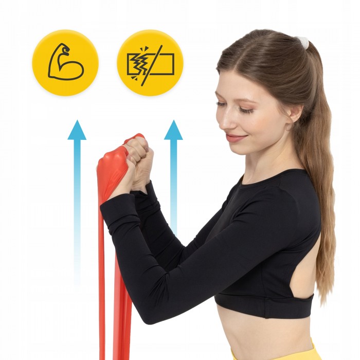 Стрічка-еспандер для спорту та реабілітації 4FIZJO Flat Band 200 х 15 cм 2-4 кг Red (P-5907222931646)