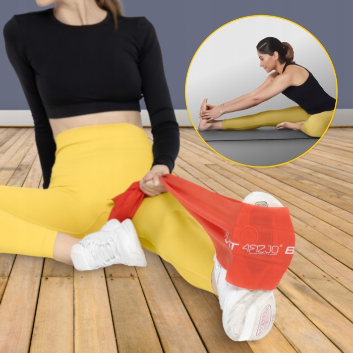 Стрічка-еспандер для спорту та реабілітації 4FIZJO Flat Band 200 х 15 cм 2-4 кг Red (P-5907222931646)