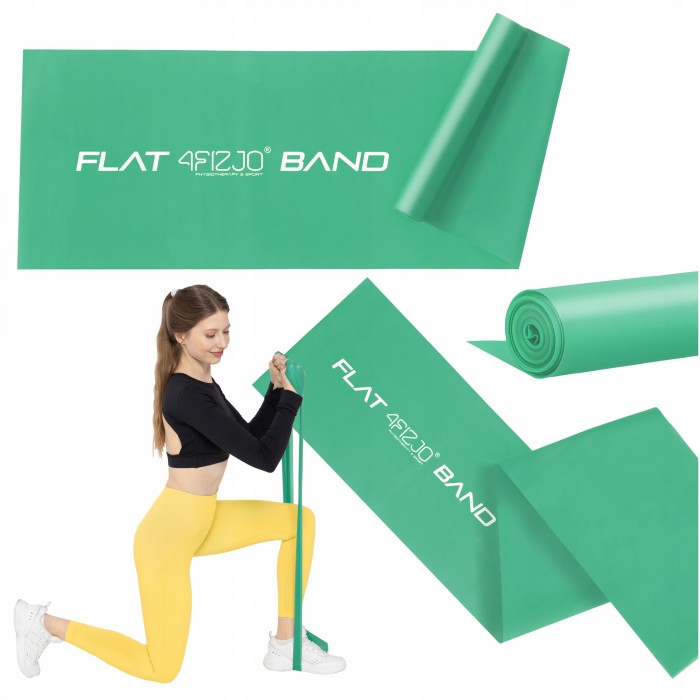 Лента-эспандер для спорта и реабилитации 4FIZJO Flat Band 200 х 15 см 5-8 кг Green (P-5907222931653)