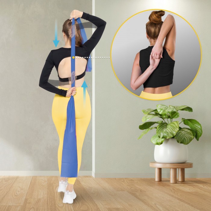 Лента-эспандер для спорта и реабилитации 4FIZJO Flat Band 200 х 15 см 9-11 кг Blue (P-5907222931660)