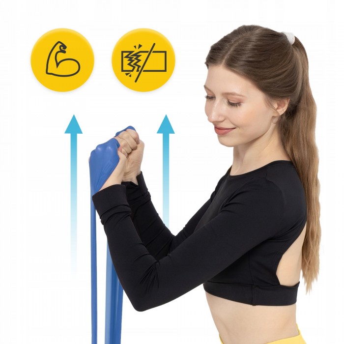 Лента-эспандер для спорта и реабилитации 4FIZJO Flat Band 200 х 15 см 9-11 кг Blue (P-5907222931660)