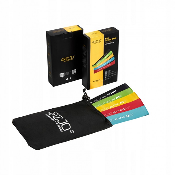 Резинки для фітнесу 4FIZJO Mini Power Band набір 5 шт 1-20 кг Mix (P-5907222931110)