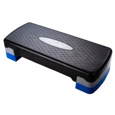 Степ-платформа 2-ступенчатая 4FIZJO 69 х 28 х 10-15 см Black/Blue (P-5907222931370)