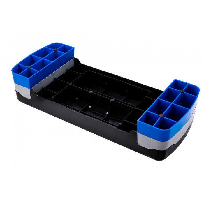 Степ-платформа 2-ступенчатая 4FIZJO 69 х 28 х 10-15 см Black/Blue (P-5907222931370)