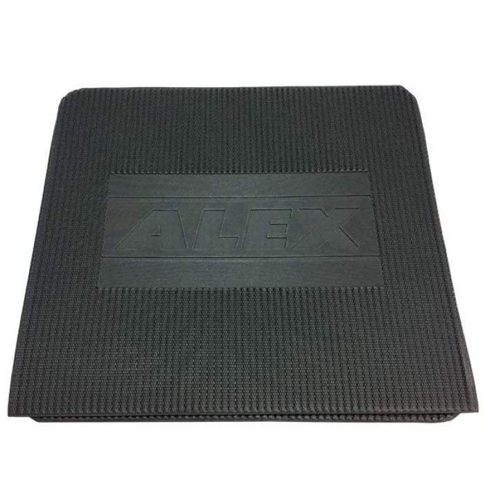 Коврик для фитнеса и йоги ALEX Reebok like 3-fold Mat серый