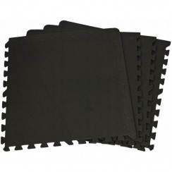 Напольное покрытие для спортзала SportVida Mat Puzzle 10 мм SV-HK0176 Black