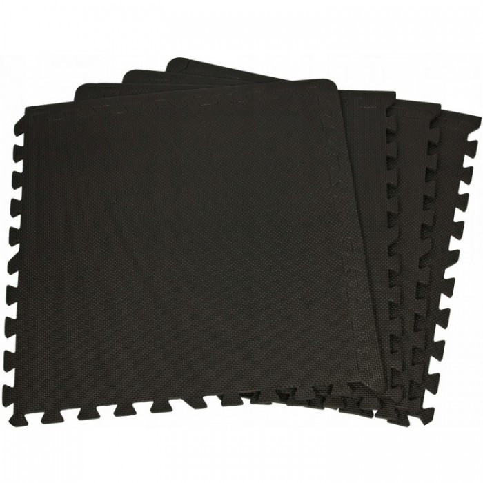 Напольное покрытие для спортзала SportVida Mat Puzzle 10 мм SV-HK0176 Black