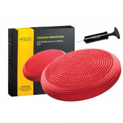 Балансувальна подушка-диск 4FIZJO MED+ 33 см сенсомоторна, масажна Red (P-5907739310156)