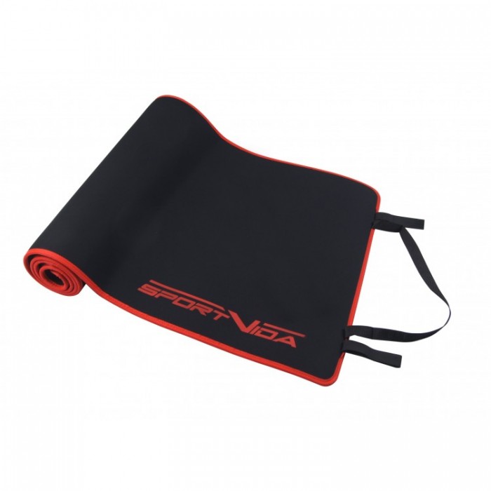 Йога мат SportVida Neopren 6 мм SV-HK0038 черный