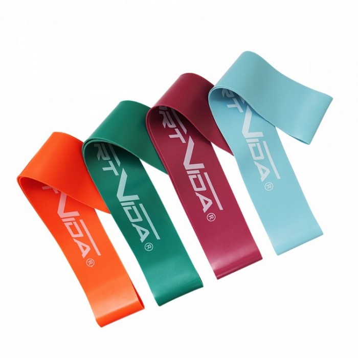 Фітнес резинки для ніг та сідниць набір SportVida Mini Power Band 4 шт 0-20 кг SV-HK0205