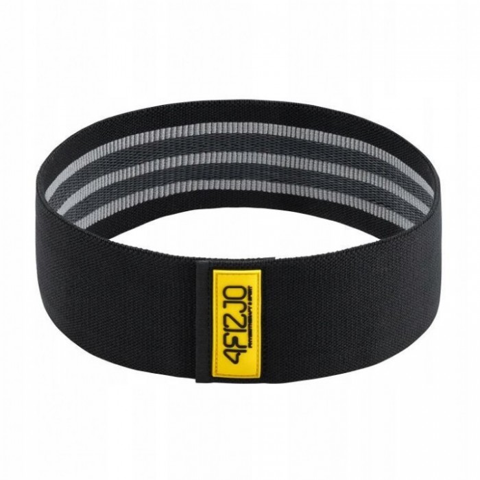 Резинка для фітнесу та спорту тканинна 4FIZJO Hip Band 25-30 кг Black/Grey (P-5907739310286)