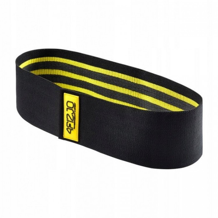 Резинка для фітнесу та спорту тканинна 4FIZJO Hip Band 10-15 кг Black/Yellow (P-5907739310309)