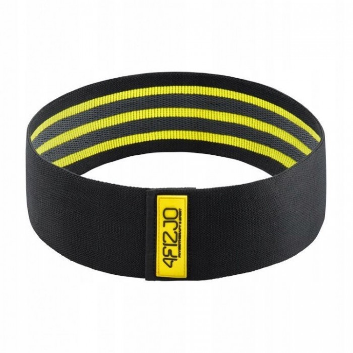 Резинка для фітнесу та спорту тканинна 4FIZJO Hip Band 10-15 кг Black/Yellow (P-5907739310309)