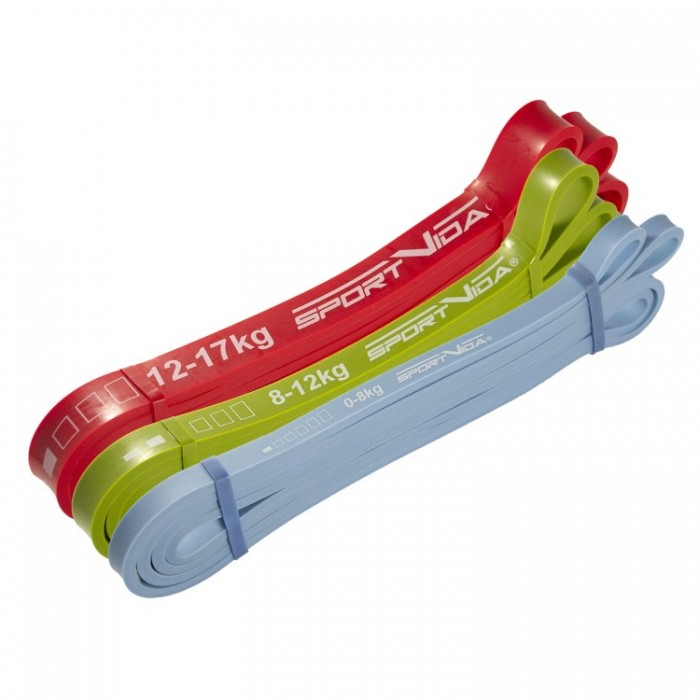 Резинки для підтягування (петлі) набір SportVida Power Band 3 шт 0-17 кг SV-HK0190-1