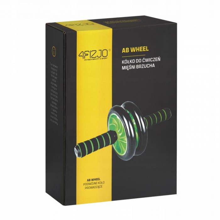 Ролик (гімнастичне колесо) для преса 4FIZJO Ab Wheel Black/Green (P-5907222931523)