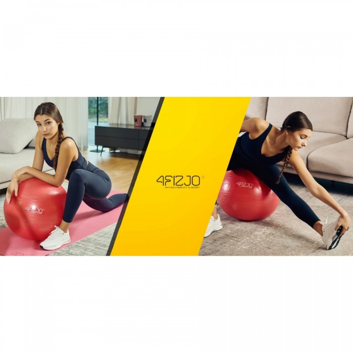 Мяч для фитнеса (фитбол) 4FIZJO 55 см Anti-Burst Red (P-5907222931509)