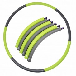 Хулахуп обруч для похудения Hula Hoop SportVida 90 см SV-HK0214 Grey/Green