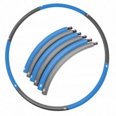 Хулахуп обруч для схуднення масажний 90 см 0,7 кг SportVida SV-HK0216 Grey / Blue