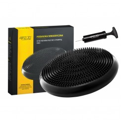 Балансувальна подушка-диск 4FIZJO PRO+ 33 см сенсомоторна, масажна Black (P-5907222931936)