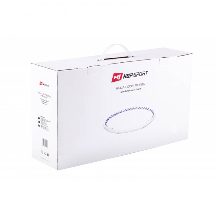 Хулахуп обруч для похудения с массажером 105 см 1,4 кг Hop-Sport 6008