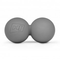 Силиконовый массажный мячик двойной 63 мм HS-S063DMB серый