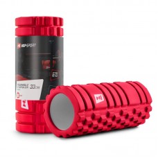 Массажный ролик (валик, роллер) для спины EVA 33 см красный