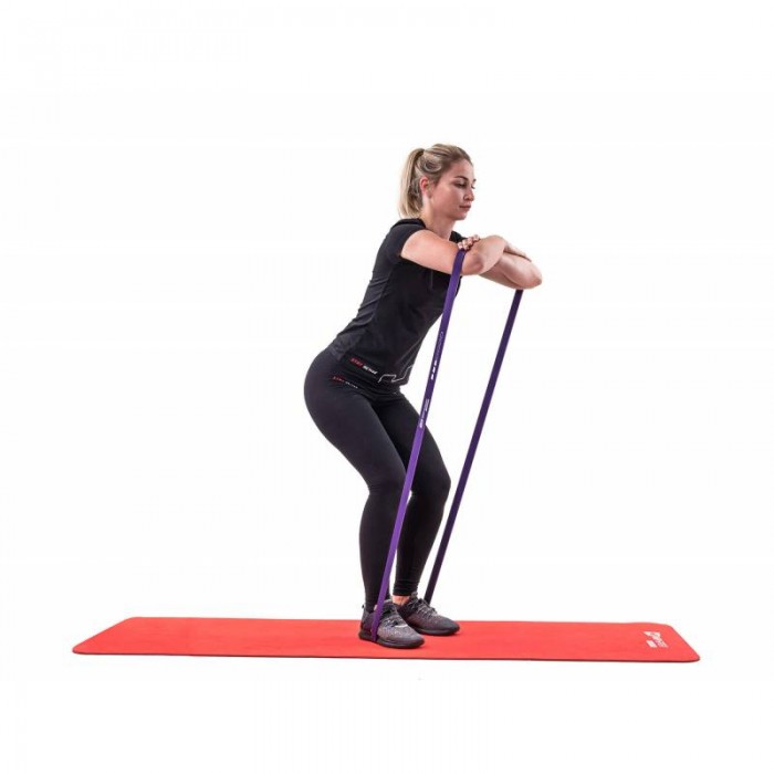 Резина для подтягивания на турнике 16-39 кг Hop-Sport HS-L032RR фиолетовая