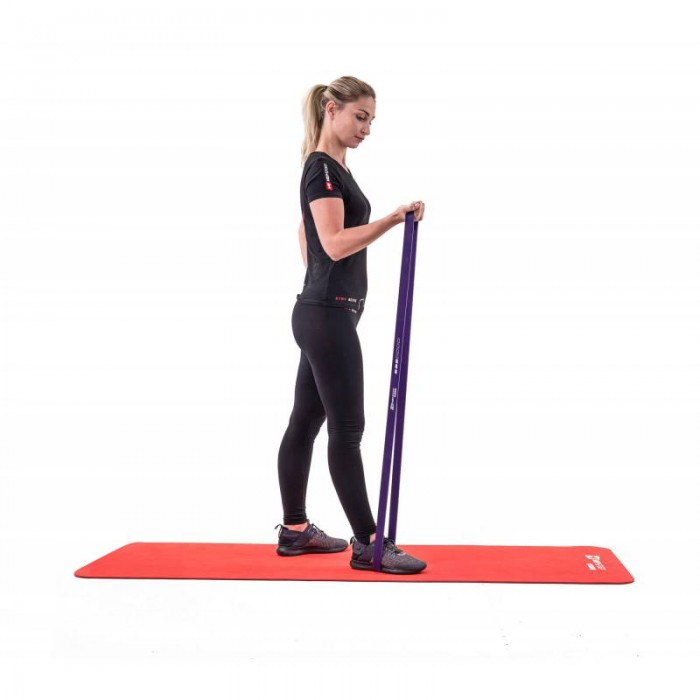 Резина для подтягивания на турнике 16-39 кг Hop-Sport HS-L032RR фиолетовая