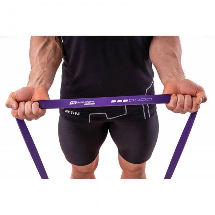 Резина для подтягивания на турнике 16-39 кг Hop-Sport HS-L032RR фиолетовая