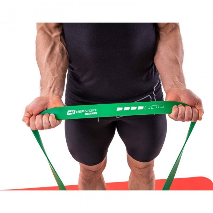 Резинка для підтягування на турніку 23-57 кг Hop-Sport HS-L044RR зелена