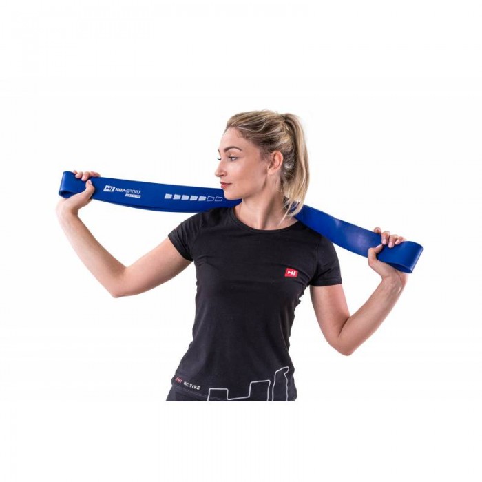 Резинка для підтягування та тренувань 28-80 кг Hop-Sport HS-L064RR синя