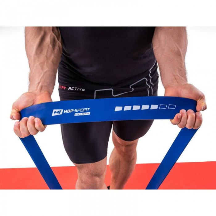 Резинка для підтягування та тренувань 28-80 кг Hop-Sport HS-L064RR синя